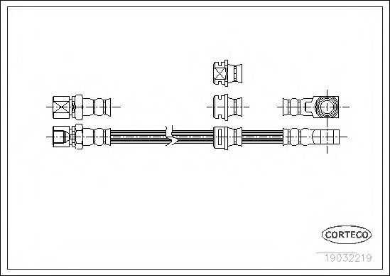 Тормозной шланг CORTECO 19032219
