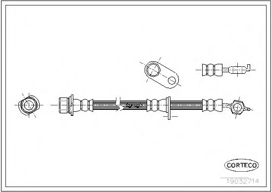 Тормозной шланг CORTECO 19032714