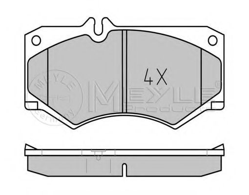 Комплект тормозных колодок, дисковый тормоз MEYLE 025 207 8418