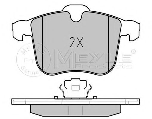Комплект тормозных колодок, дисковый тормоз MEYLE 23404