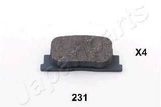 Комплект тормозных колодок, дисковый тормоз JAPANPARTS PP-231AF