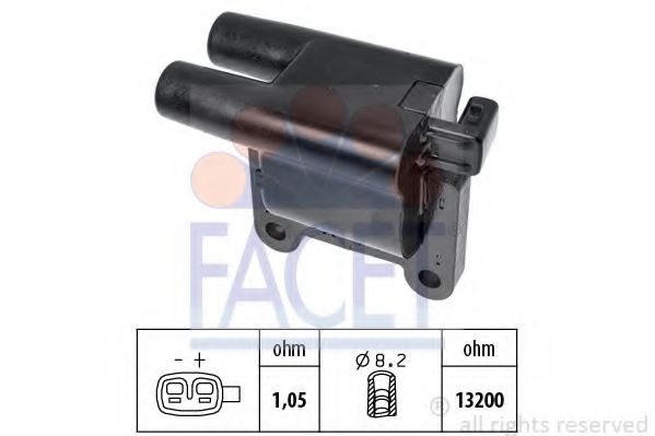 Катушка зажигания FACET 9.6480