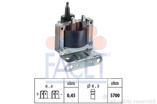 Катушка зажигания FACET 9.6241