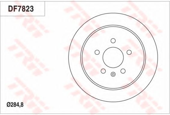 Тормозной диск TRW DF7823