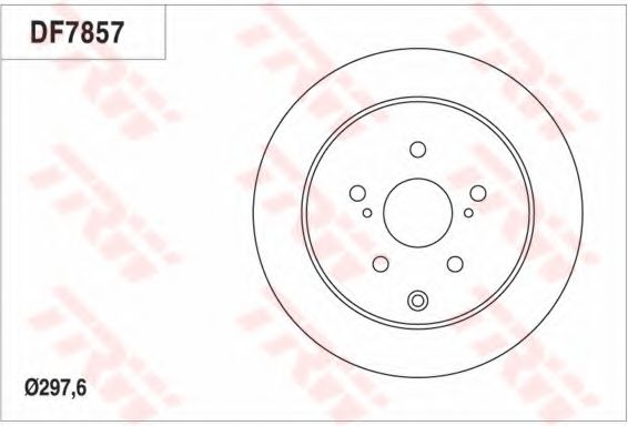 Тормозной диск TRW DF7857