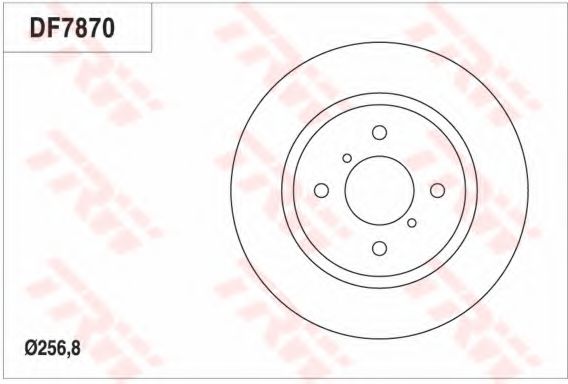Тормозной диск TRW DF7870