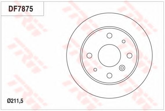 Тормозной диск TRW DF7875