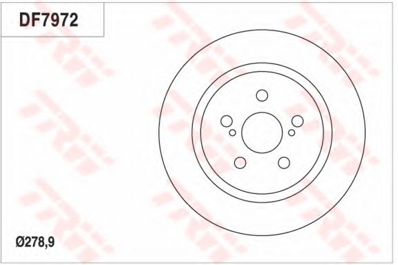 Тормозной диск TRW DF7972