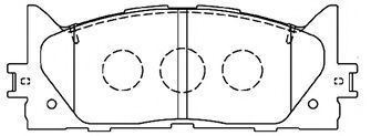 Комплект тормозных колодок, дисковый тормоз AISIN A1N154
