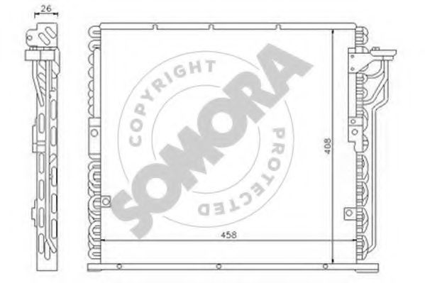 Конденсатор, кондиционер SOMORA 040360A