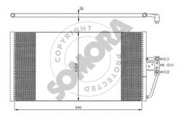 Конденсатор, кондиционер SOMORA 041260B