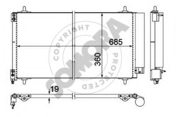 Конденсатор, кондиционер SOMORA 052360B