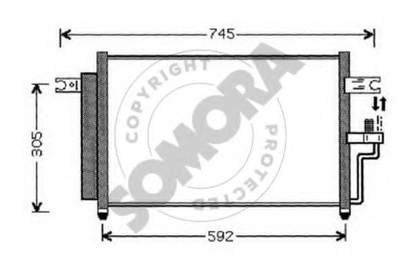 Конденсатор, кондиционер SOMORA 131260B