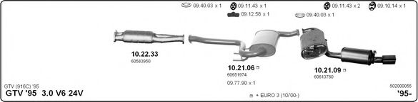 Система выпуска ОГ IMASAF 502000055