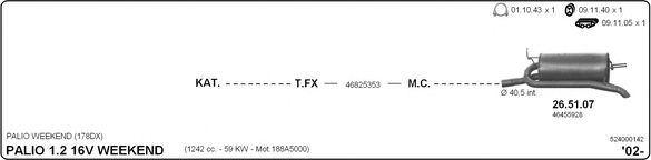 Система выпуска ОГ IMASAF 524000142