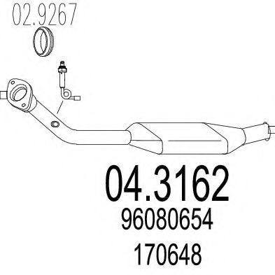 Катализатор MTS 04.3162
