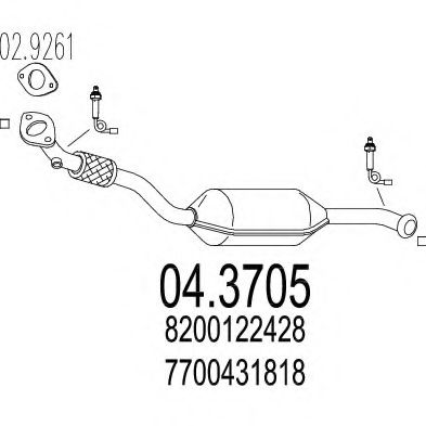 Катализатор MTS 04.3705