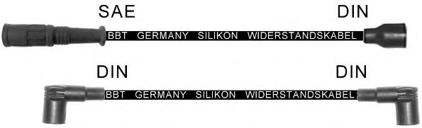 Комплект проводов зажигания BBT ZK1327