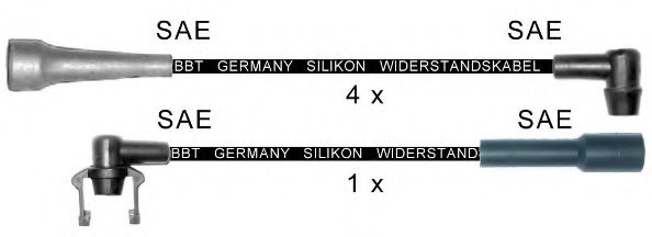 Комплект проводов зажигания BBT ZK1559
