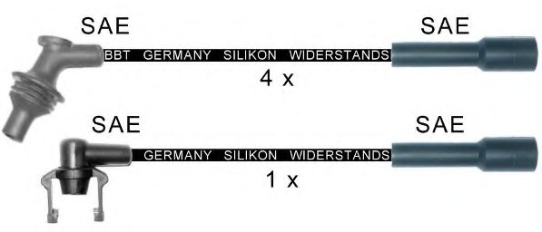 Комплект проводов зажигания BBT ZK1584