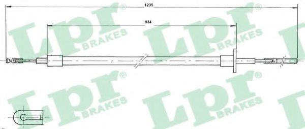 Трос, управление сцеплением LPR C0006C