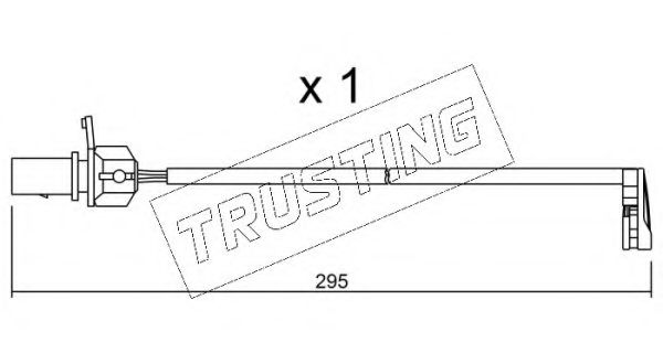 Сигнализатор, износ тормозных колодок TRUSTING SU.224