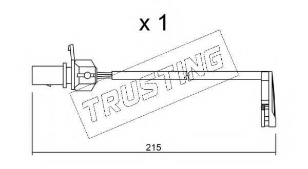 Сигнализатор, износ тормозных колодок TRUSTING SU.291