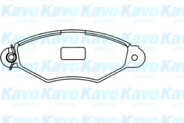 Комплект тормозных колодок, дисковый тормоз KAVO PARTS BP-6578