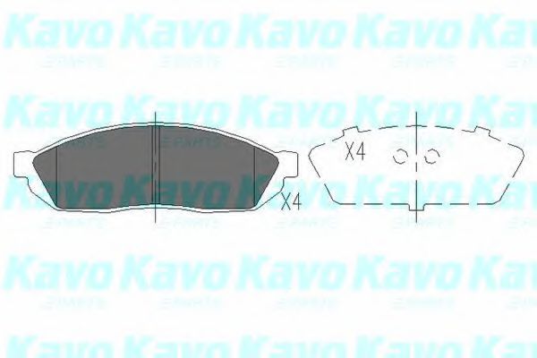 Комплект тормозных колодок, дисковый тормоз KAVO PARTS KBP-8501