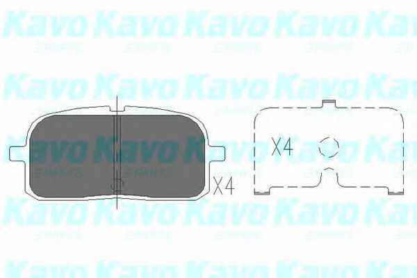 Комплект тормозных колодок, дисковый тормоз KAVO PARTS KBP-9061