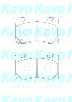 Комплект тормозных колодок, дисковый тормоз KAVO PARTS BP-6606