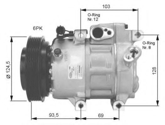 Компрессор, кондиционер NRF 32467G