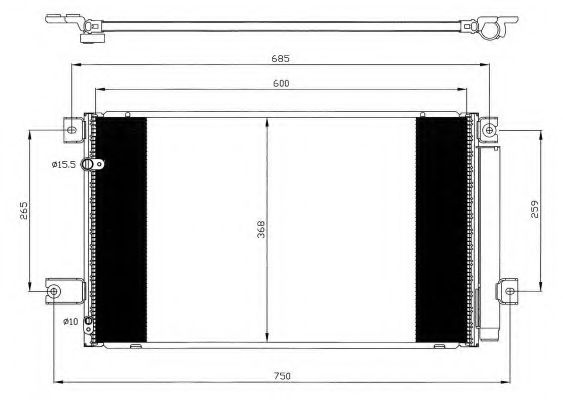 Конденсатор, кондиционер NRF 35628