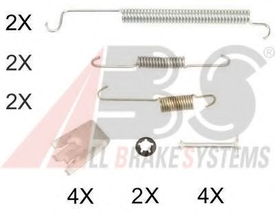 Комплектующие, тормозная колодка A.B.S. 0807Q