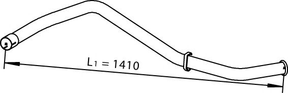 Труба выхлопного газа DINEX 28665