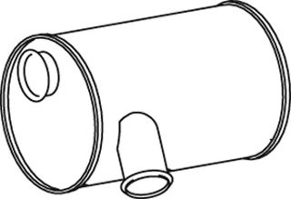 Средний / конечный глушитель ОГ DINEX 21368