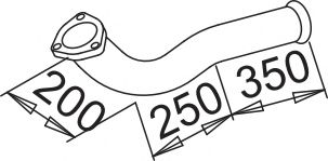 Труба выхлопного газа DINEX 52143