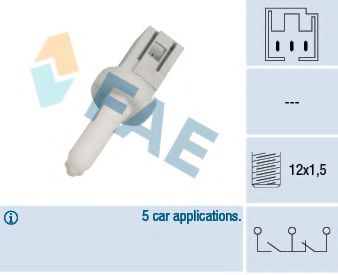 Выключатель фонаря сигнала торможения FAE 24650