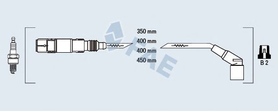 Комплект проводов зажигания FAE 85955