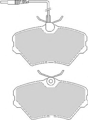 Комплект тормозных колодок, дисковый тормоз NECTO FD6550A