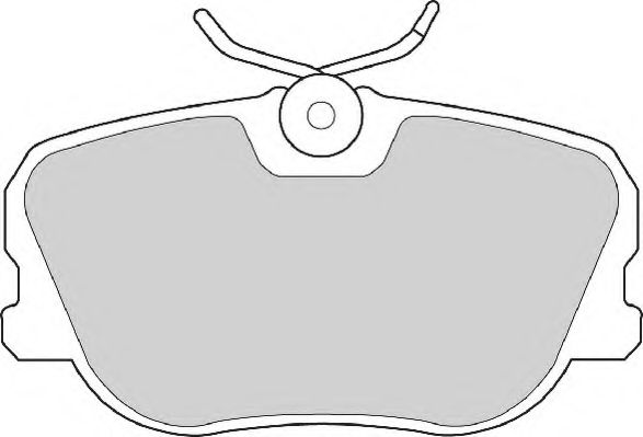 Комплект тормозных колодок, дисковый тормоз NECTO FD6719A