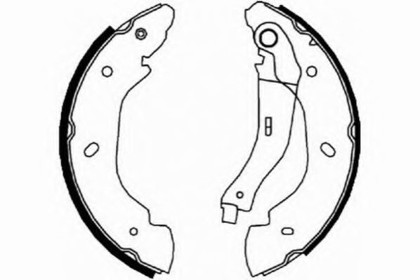 Комплект тормозных колодок NECTO N1662