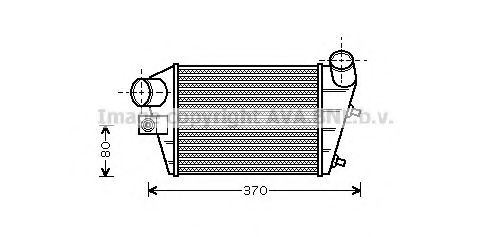 Интеркулер AVA QUALITY COOLING AL4086