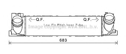 Интеркулер AVA QUALITY COOLING BW4465