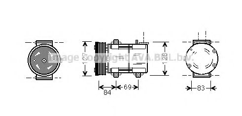 Компрессор, кондиционер AVA QUALITY COOLING FDAK167