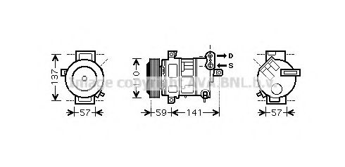 Компрессор, кондиционер AVA QUALITY COOLING FTK333