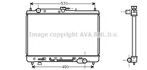 Радиатор, охлаждение двигателя AVA QUALITY COOLING MZ2089