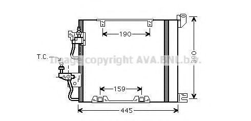 Конденсатор, кондиционер AVA QUALITY COOLING OL5368D