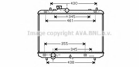 Радиатор, охлаждение двигателя AVA QUALITY COOLING SZ2083