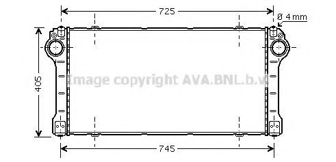 Интеркулер AVA QUALITY COOLING TO4565